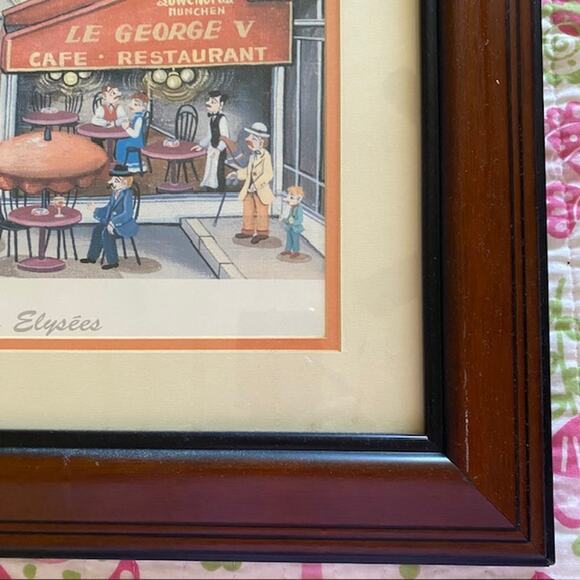 Bin Kashiwa Paris Champs - Elysees Print 1983 Naive Innocent Framed & Matted - Picture 6 of 16